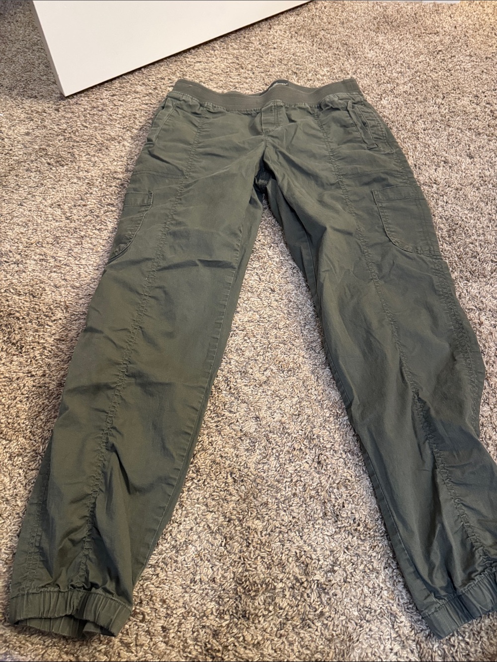 Eddie Bauer Olive Cargo Joggers